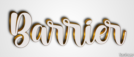 Barrier Text Effect