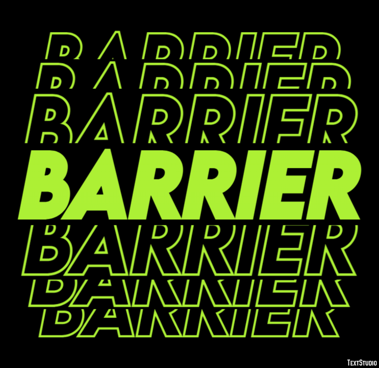 Barrier Text Effect