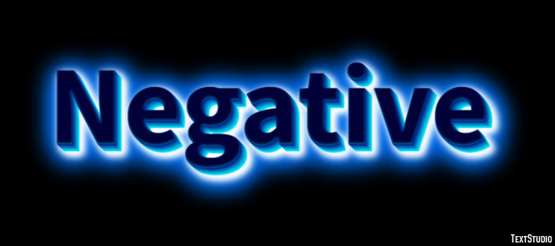 Negative Tekst Effect