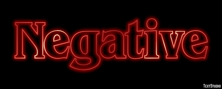 Negative Text Effect