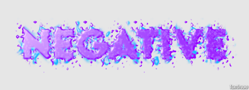 Negative Text Effect