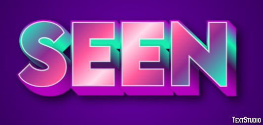 Seen Text Effect