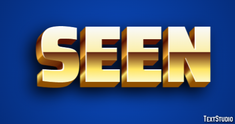 Seen Text Effect