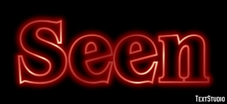 Seen Text Effect