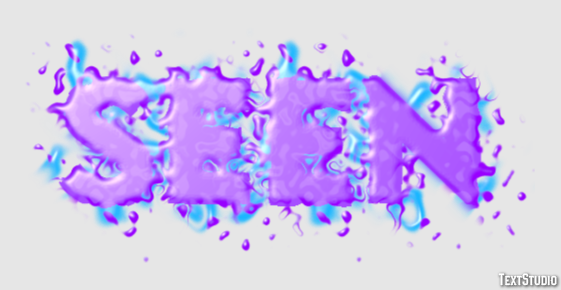 Seen Text Effect