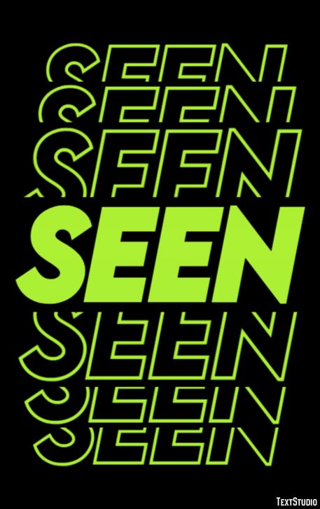 Seen Text Effect