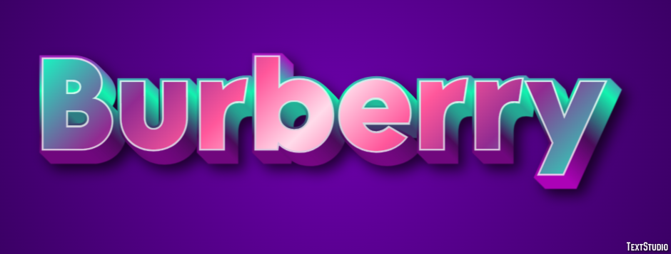Burberry Text Effect