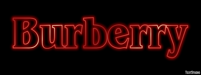 Burberry Text Effect