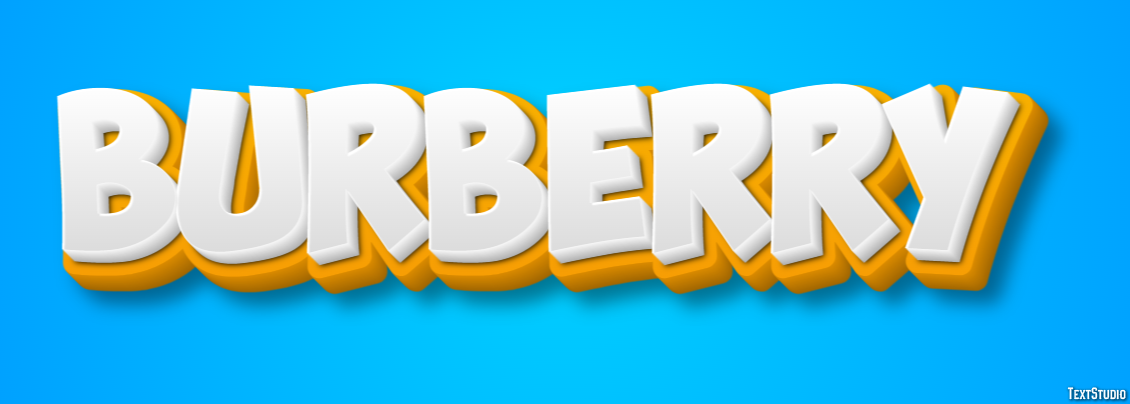 Burberry Text Effect