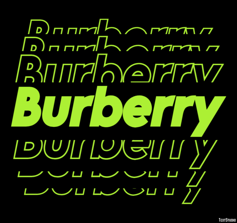 Burberry Text Effect
