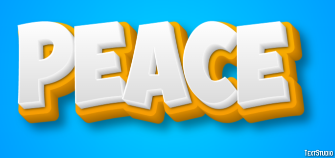 Peace Text Effect
