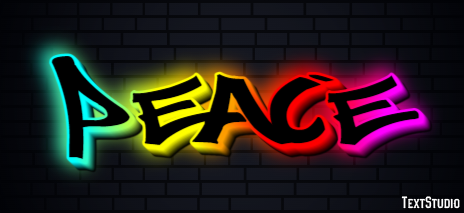 Peace Text Effect