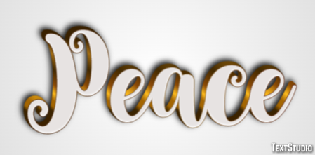 Peace Text Effect