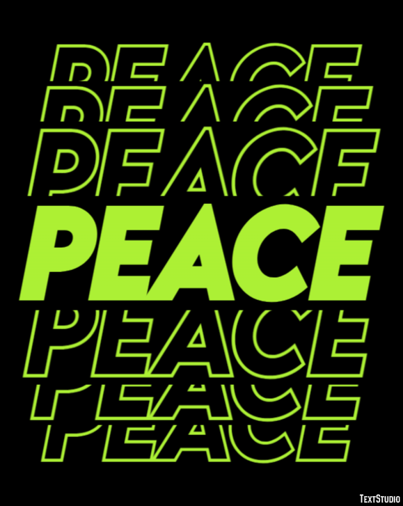 Peace Text Effect