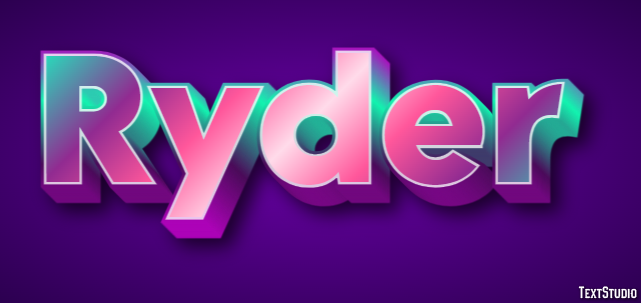 Ryder Efekt tekstowy