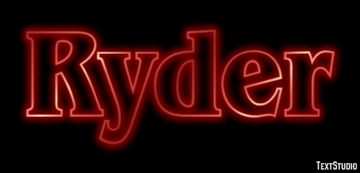 Ryder Efekt tekstowy