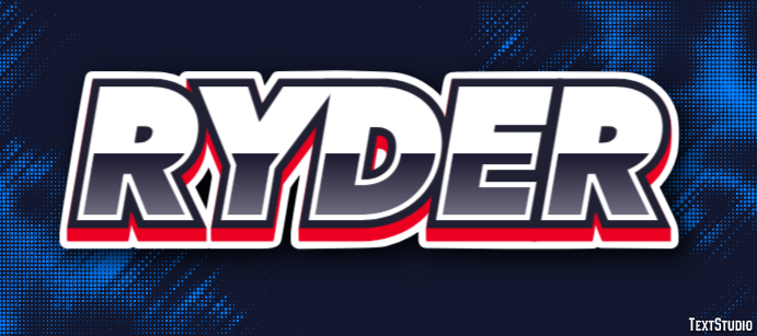 Ryder Effet de Texte