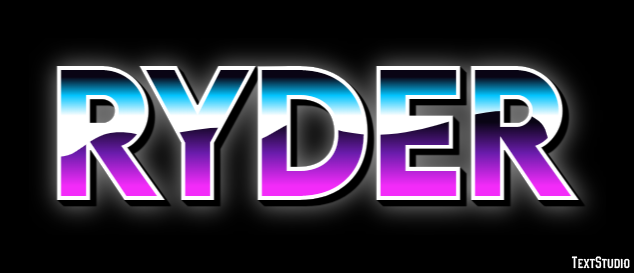 Ryder Effetto testo