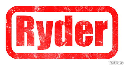 Ryder Effet de Texte