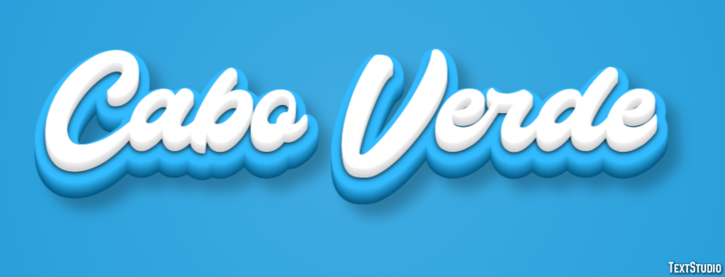 Cabo Verde Text effect