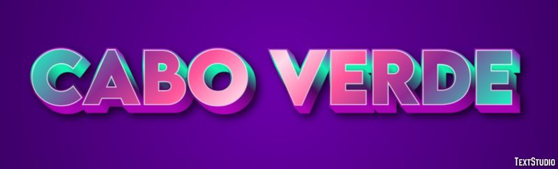 Cabo Verde Text effect