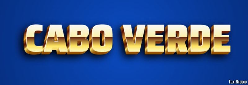 Cabo Verde Text Effect