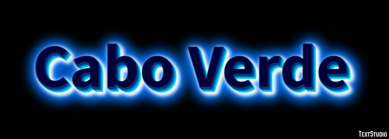 Cabo Verde Text Effect