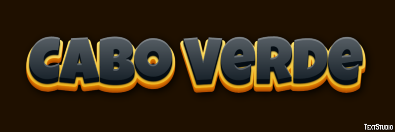 Cabo Verde Text Effect