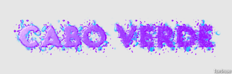 Cabo Verde Text effect