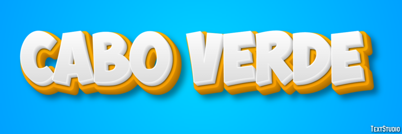 Cabo Verde Text Effect