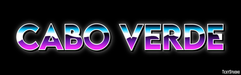 Cabo Verde Text effect