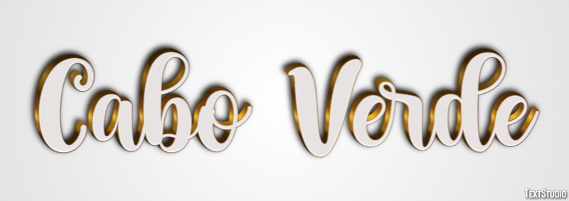 Cabo Verde Text Effect