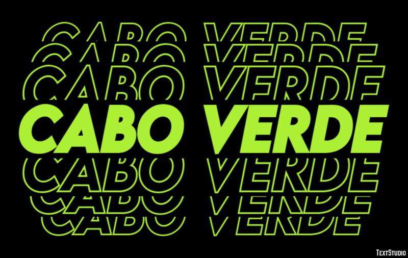 Cabo Verde Effet de Texte
