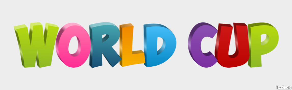 World Cup テキスト効果
