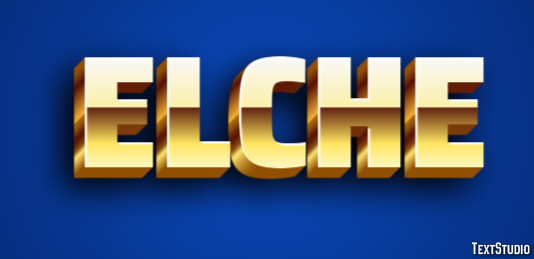 Elche Efecto de Texto