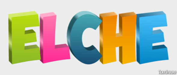 Elche Efekt tekstowy