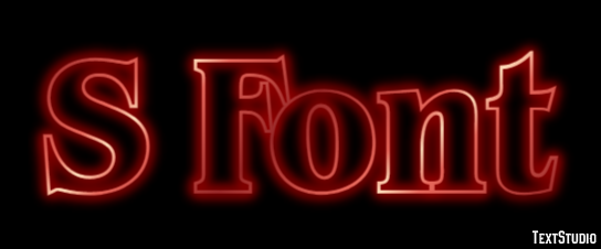 S Font Text effect