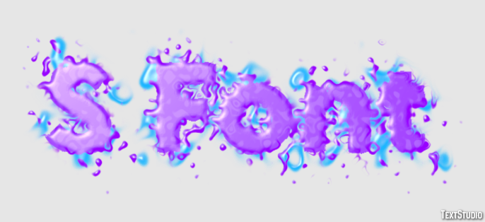 S Font Text effect