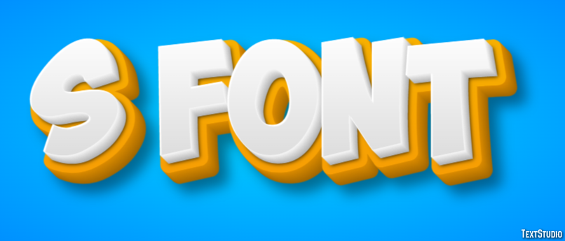 S Font Text effect