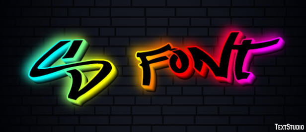 S Font Text effect