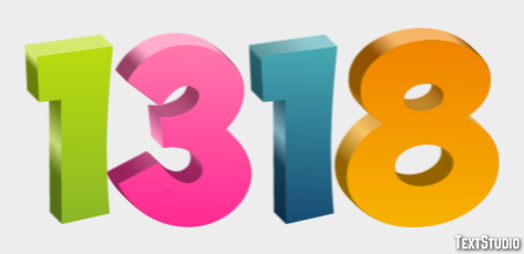 1318 Tekst effect