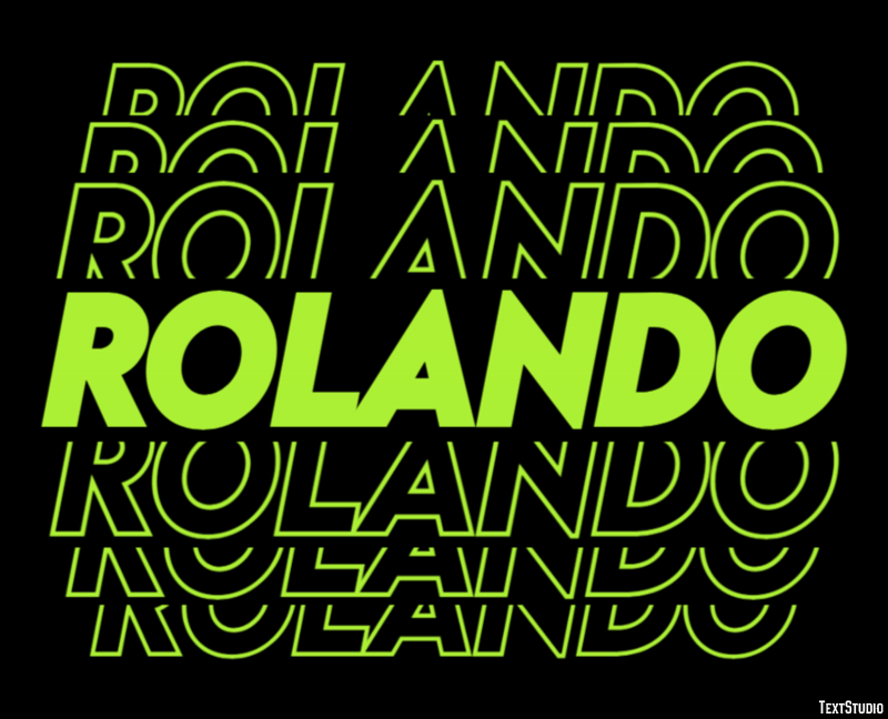 Rolando テキスト効果