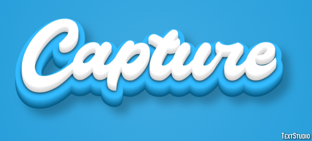 Capture Эффект текста