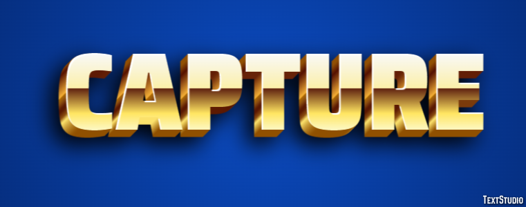 Capture Эффект текста