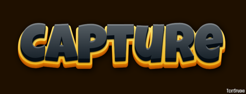 Capture Эффект текста