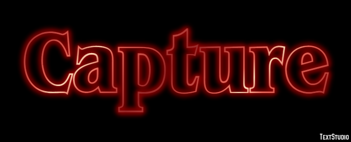 Capture Эффект текста