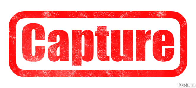 Capture Эффект текста