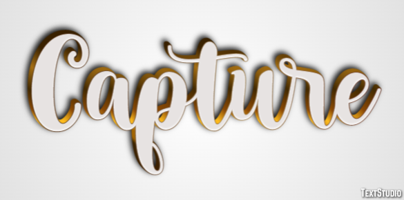 Capture Эффект текста