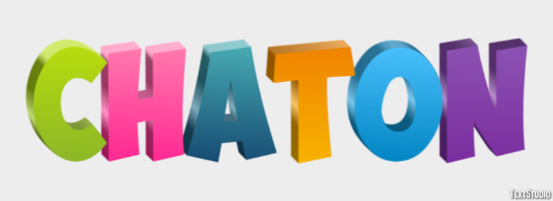 Chaton Efekt tekstowy