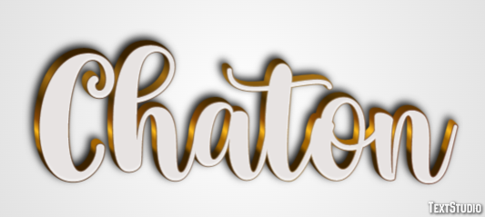 Chaton Effet de Texte
